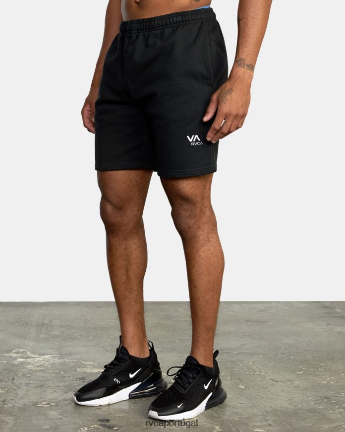 roupas RVCA homens moletom va essencial 18 preto N00F2H869