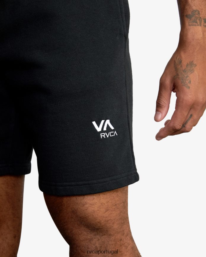 roupas RVCA homens moletom va essencial 18 preto N00F2H869