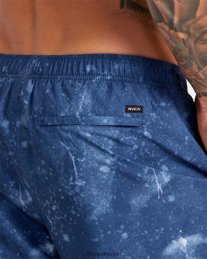 roupas RVCA homens short cintura elástica yogger iv 17 tie-dye índigo N00F2H238