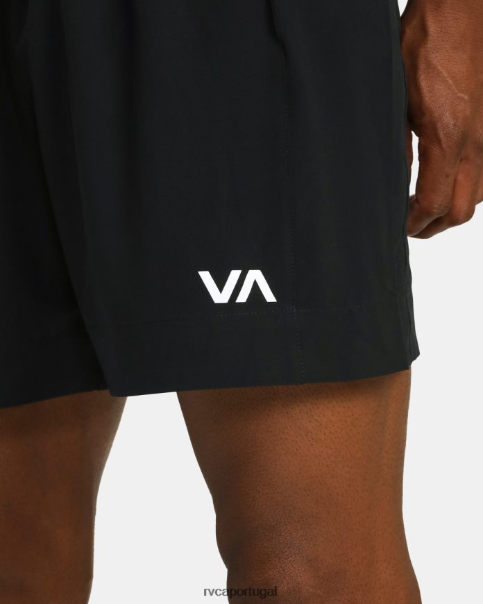 roupas RVCA homens shorts de boxe com cintura elástica yogger 17 preto N00F2H832