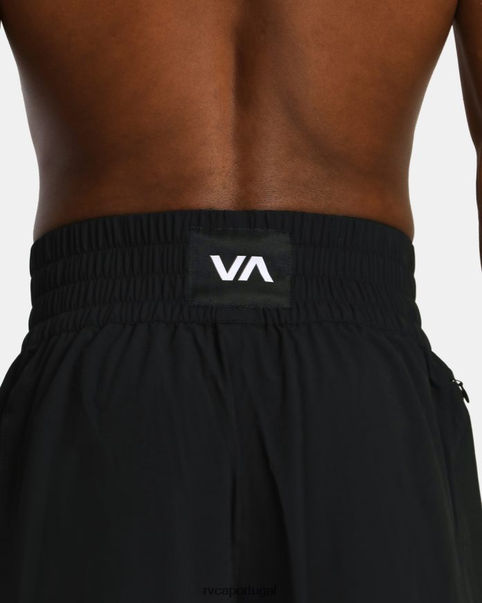 roupas RVCA homens shorts de boxe com cintura elástica yogger 17 preto N00F2H832
