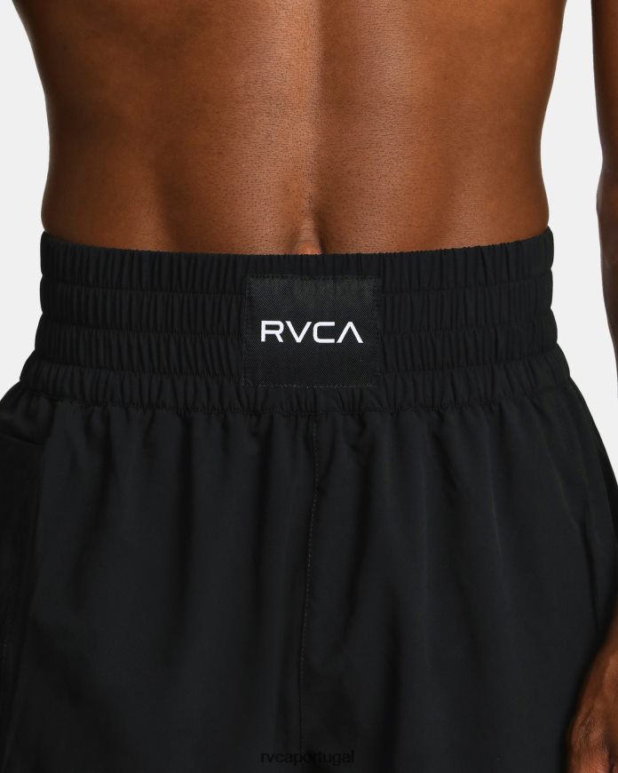 roupas RVCA homens shorts de boxe com cintura elástica yogger 17 preto N00F2H832