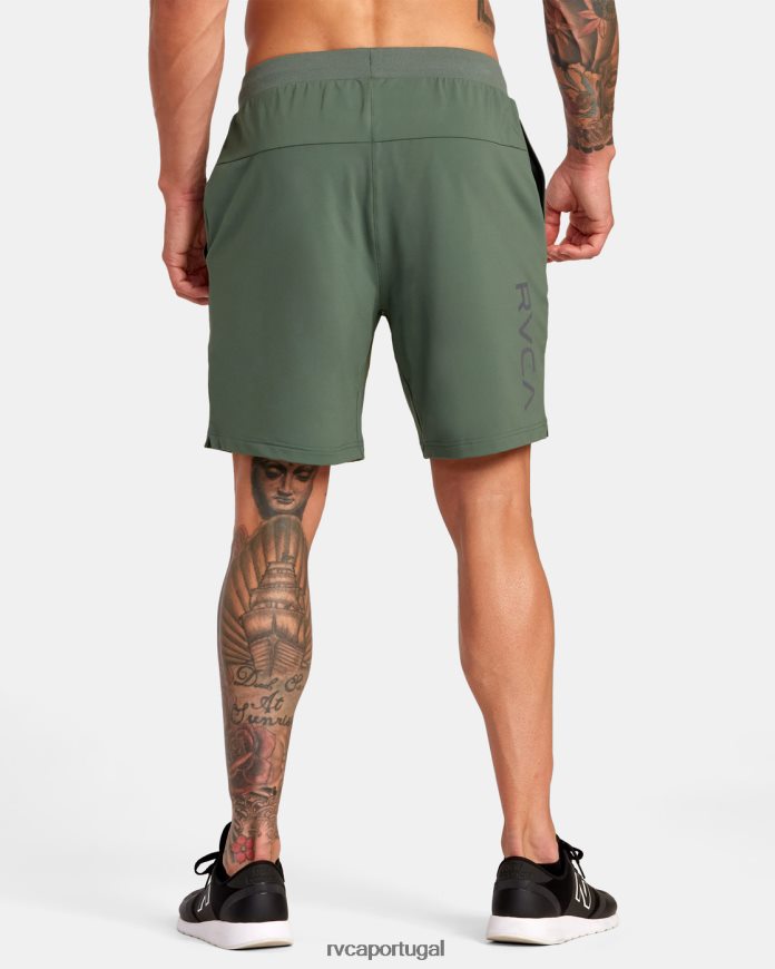 roupas RVCA homens shorts de cintura elástica va sport trainer cacto escuro N00F2H302