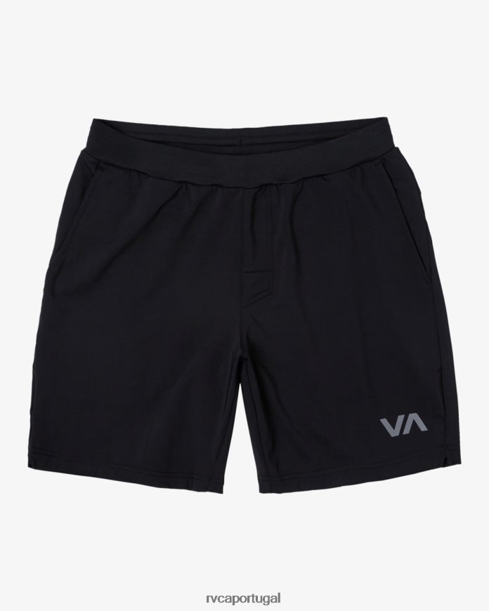 roupas RVCA homens shorts de cintura elástica va sport trainer preto N00F2H335