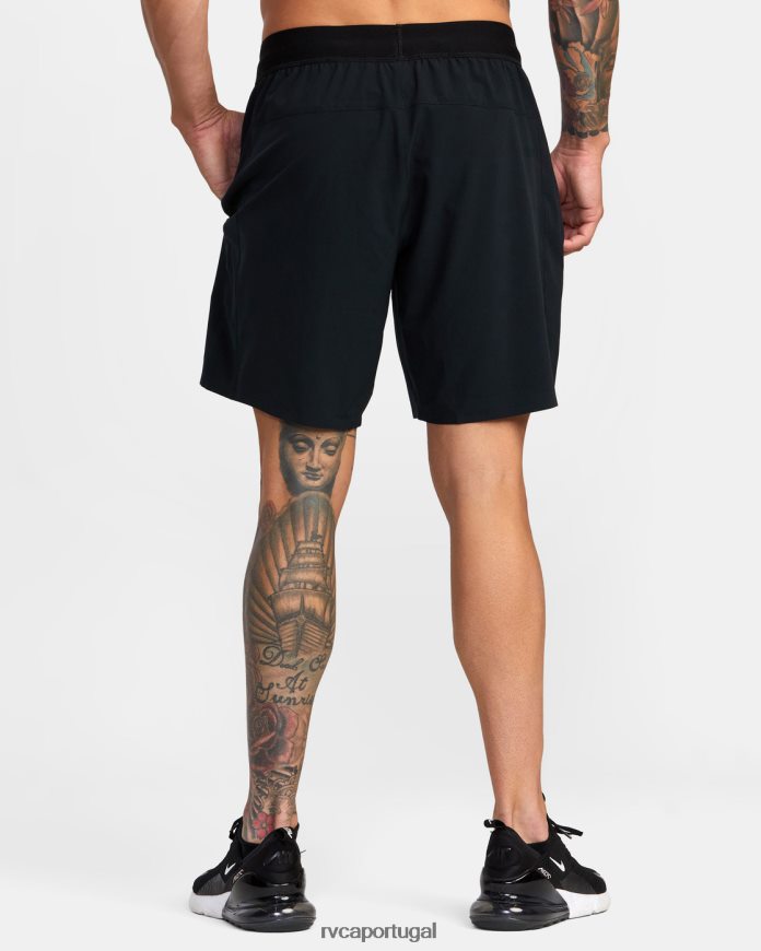 roupas RVCA homens shorts de treino yogger plus 18 preto N00F2H792