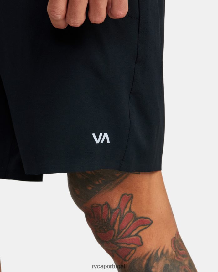 roupas RVCA homens shorts de treino yogger plus 18 preto N00F2H792