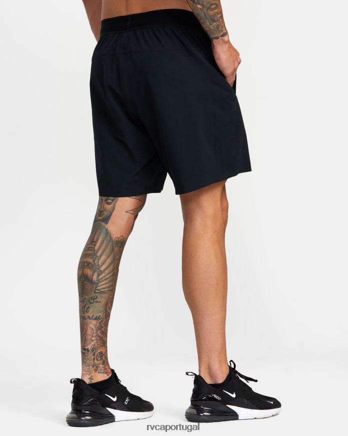 roupas RVCA homens shorts de treino yogger plus 18 preto N00F2H792