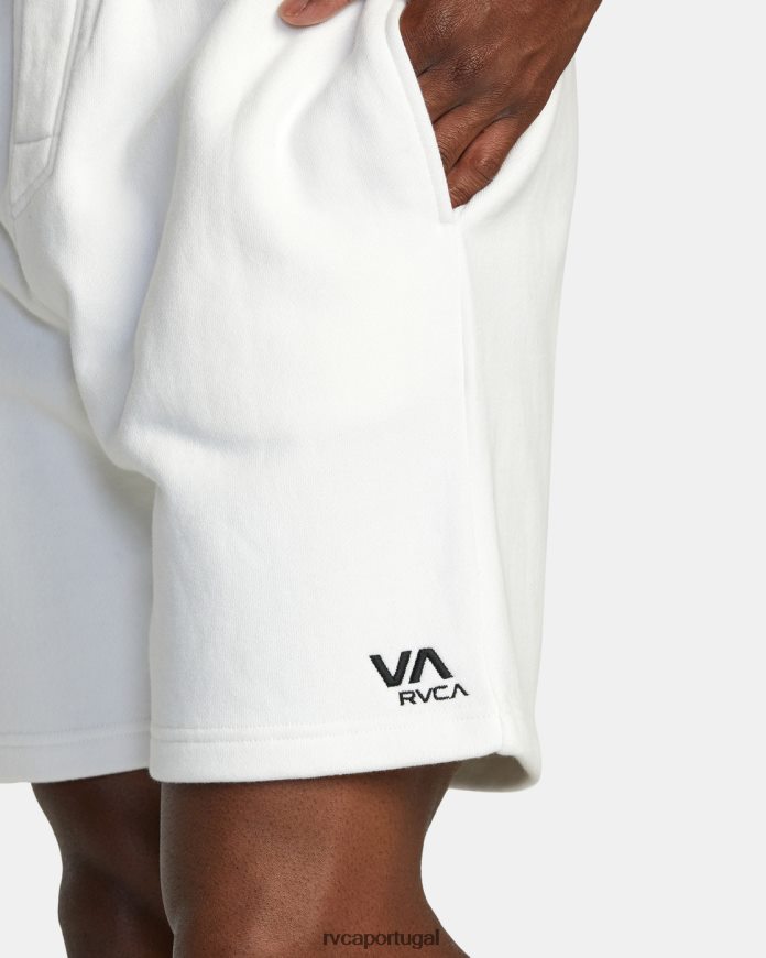 roupas RVCA homens shorts sweat essenciais va off white N00F2H541