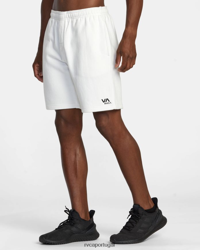 roupas RVCA homens shorts sweat essenciais va off white N00F2H541