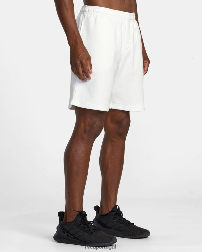 roupas RVCA homens shorts sweat essenciais va off white N00F2H541