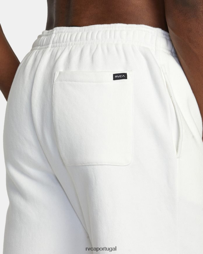 roupas RVCA homens shorts sweat essenciais va off white N00F2H541