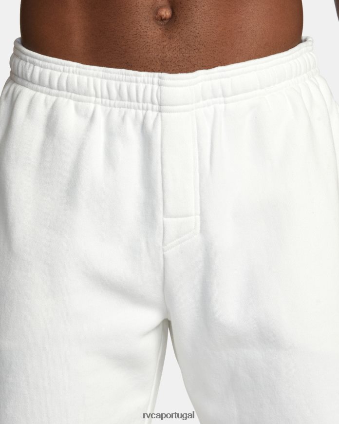 roupas RVCA homens shorts sweat essenciais va off white N00F2H541