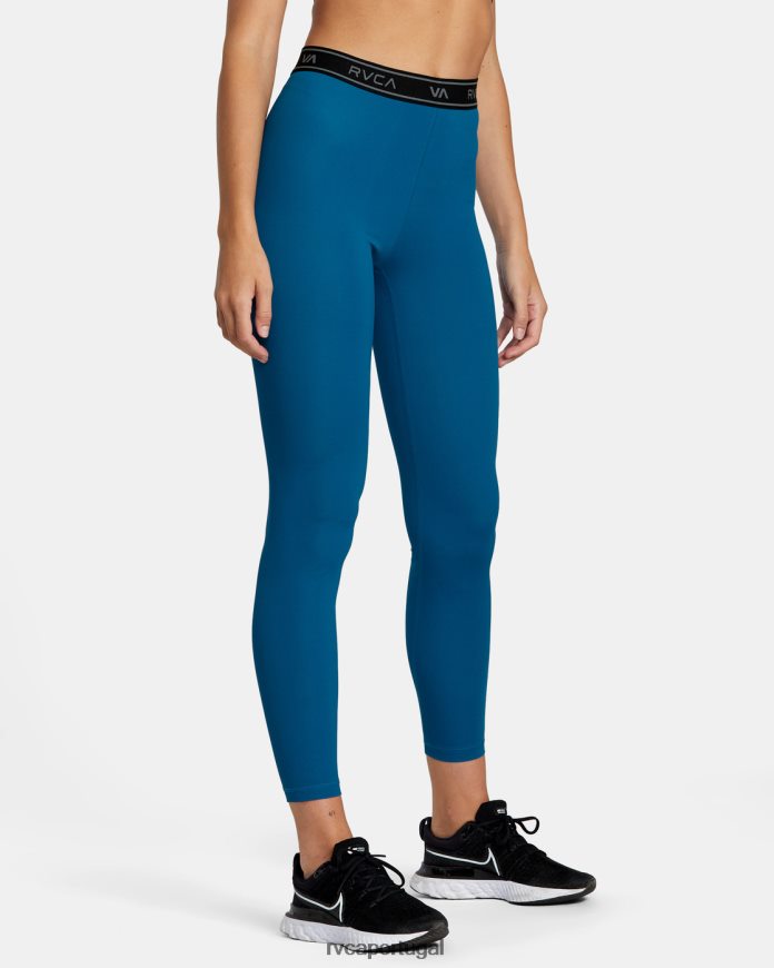 roupas RVCA mulheres leggings de treino básico cerceta N00F2H1156