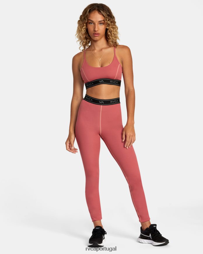 roupas RVCA mulheres leggings de treino básico ruivo N00F2H1593