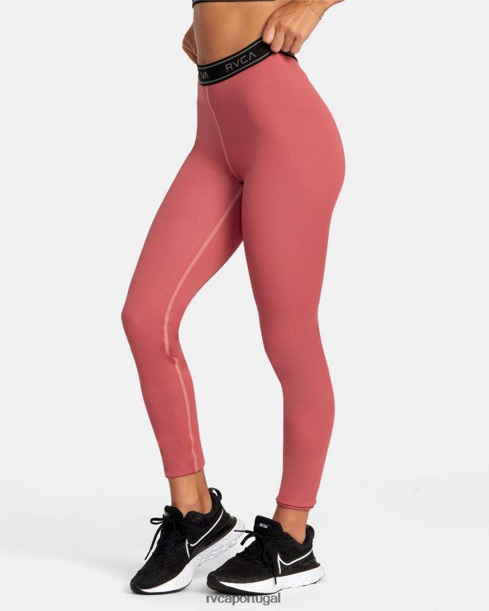 roupas RVCA mulheres leggings de treino básico ruivo N00F2H1593