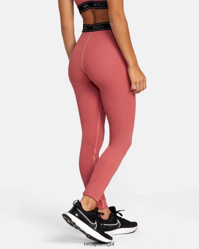roupas RVCA mulheres leggings de treino básico ruivo N00F2H1593