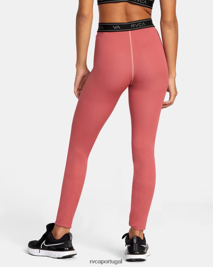 roupas RVCA mulheres leggings de treino básico ruivo N00F2H1593