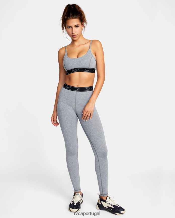 roupas RVCA mulheres leggings de treino básico urze cinza N00F2H1680
