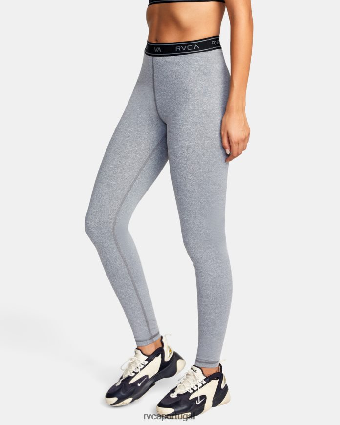 roupas RVCA mulheres leggings de treino básico urze cinza N00F2H1680