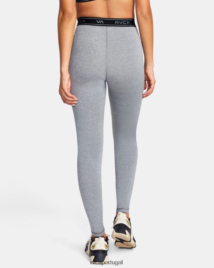 roupas RVCA mulheres leggings de treino básico urze cinza N00F2H1680