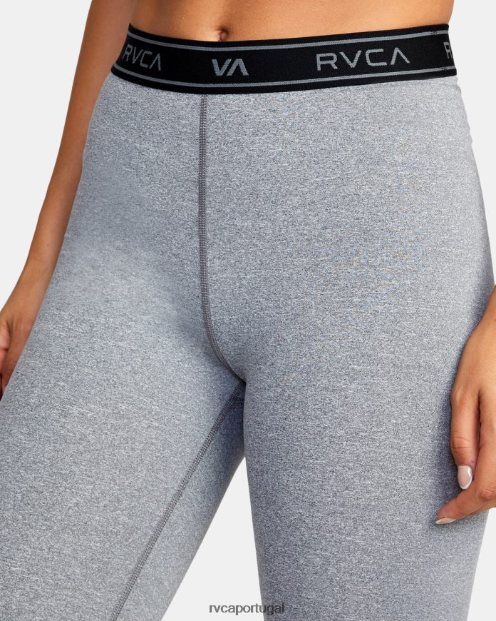roupas RVCA mulheres leggings de treino básico urze cinza N00F2H1680