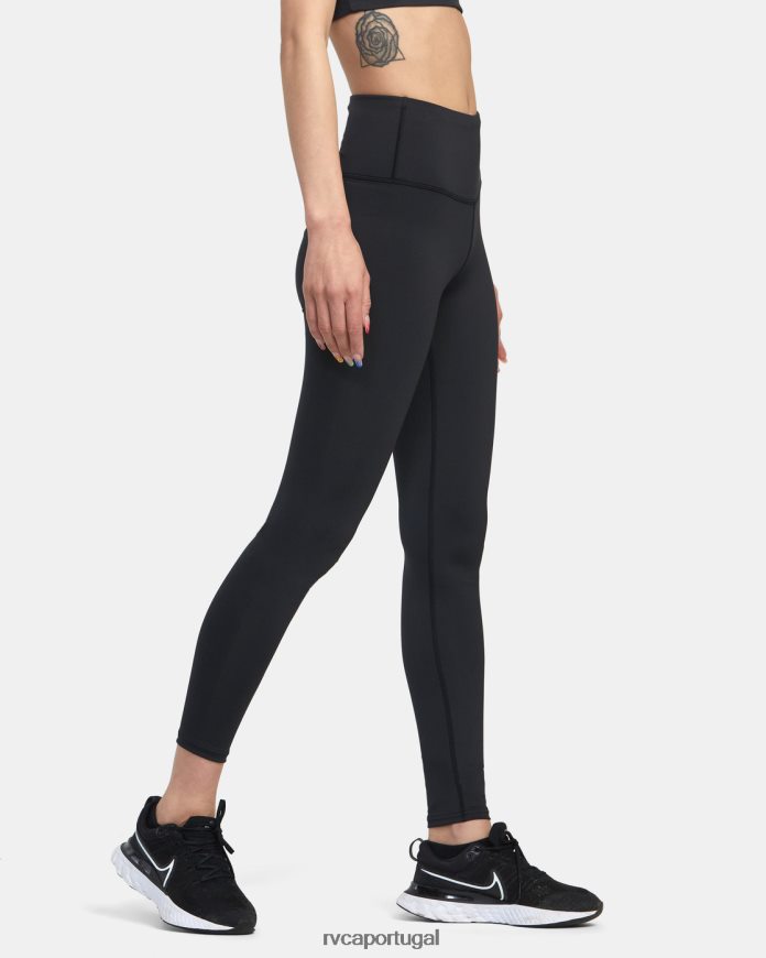 roupas RVCA mulheres leggings de treino essenciais va preto N00F2H1291