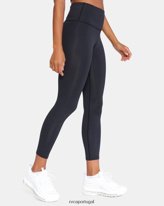 roupas RVCA mulheres leggings de treino essenciais va preto N00F2H1291