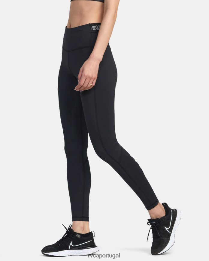 roupas RVCA mulheres meia-calça esportiva va preto N00F2H1283