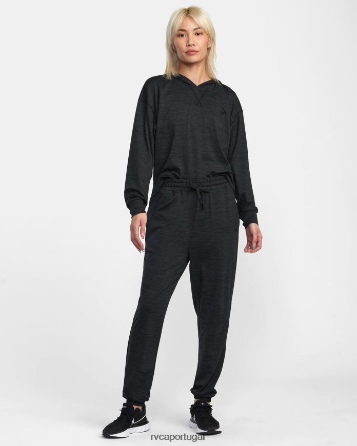roupas RVCA mulheres va sport c-able joggers preto N00F2H1232