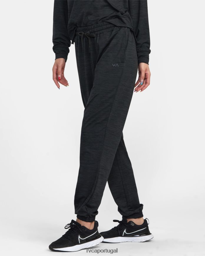 roupas RVCA mulheres va sport c-able joggers preto N00F2H1232