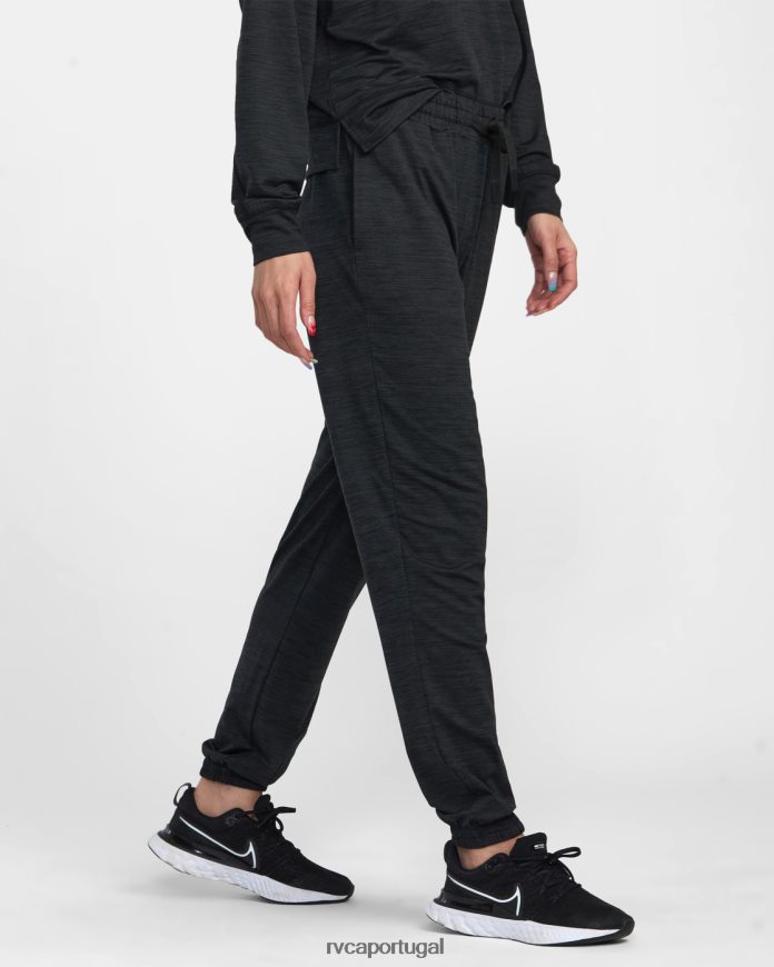 roupas RVCA mulheres va sport c-able joggers preto N00F2H1232