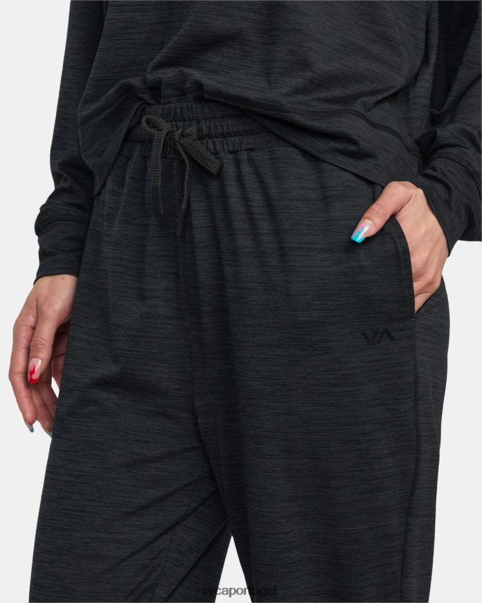 roupas RVCA mulheres va sport c-able joggers preto N00F2H1232