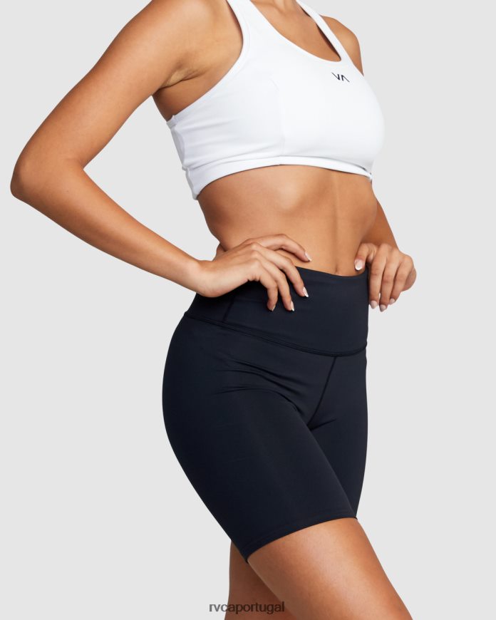 roupas RVCA mulheres shorts de ciclismo va essenciais 7 preto N00F2H1287