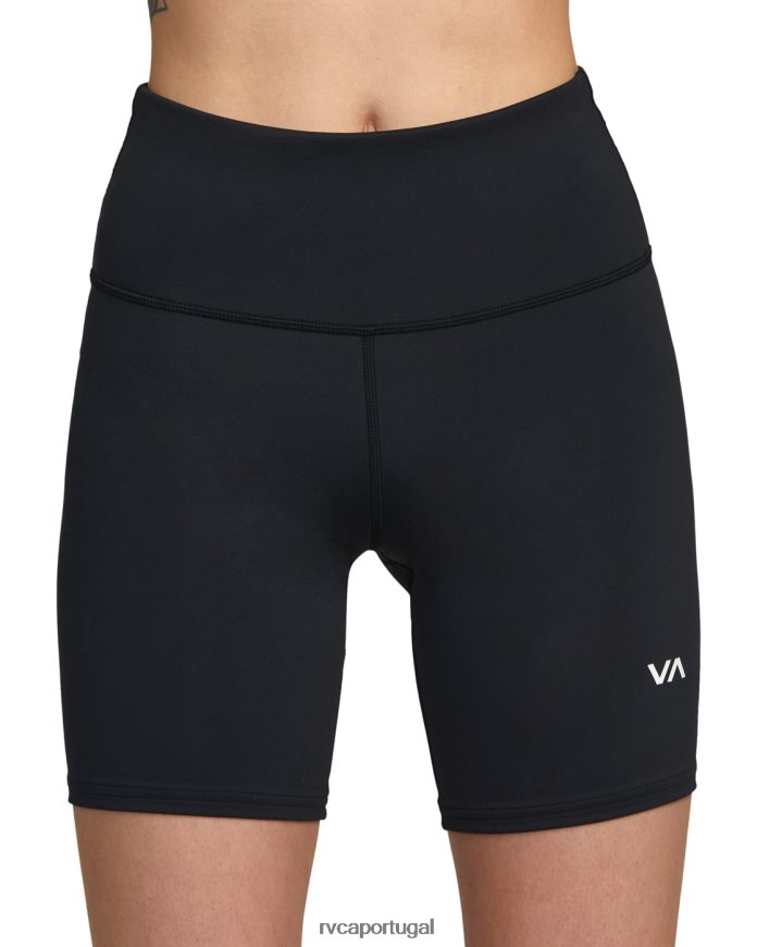 roupas RVCA mulheres shorts de ciclismo va essenciais 7 preto N00F2H1287