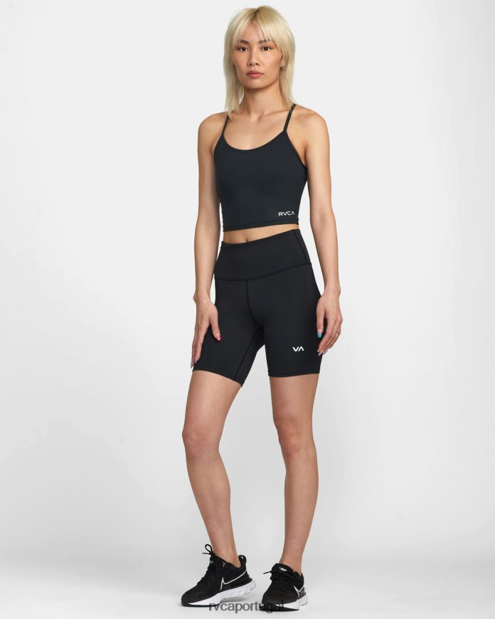 roupas RVCA mulheres shorts de ciclismo va essenciais 7 preto N00F2H1287