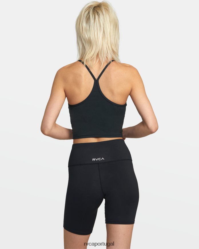 roupas RVCA mulheres shorts de ciclismo va essenciais 7 preto N00F2H1287