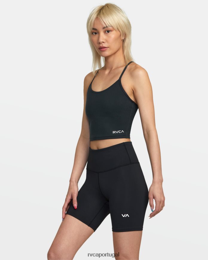 roupas RVCA mulheres shorts de ciclismo va essenciais 7 preto N00F2H1287