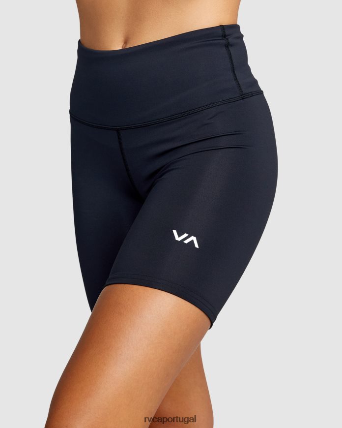 roupas RVCA mulheres shorts de ciclismo va essenciais 7 preto N00F2H1287