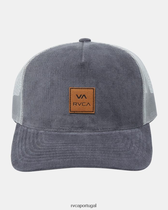 acessórios RVCA homens chapéu de caminhoneiro com cordão va atw cinza escuro N00F2H394