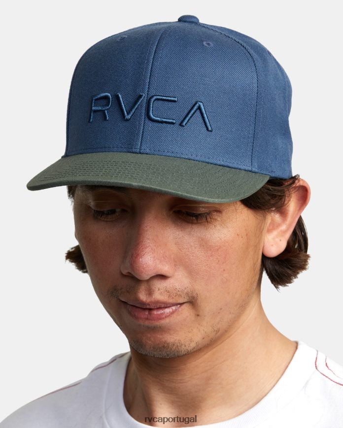 acessórios RVCA homens chapéu sarja snapback ii Oliva N00F2H865