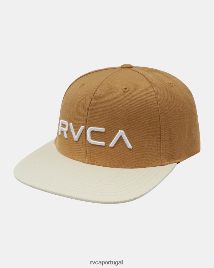 acessórios RVCA homens chapéu sarja snapback ii cáqui britânico N00F2H429