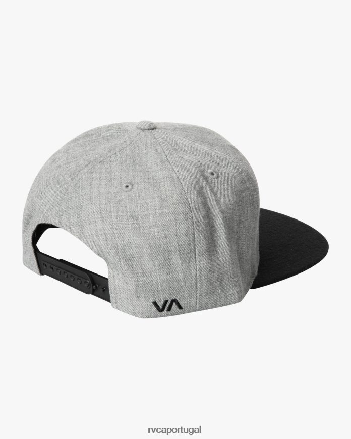 acessórios RVCA homens chapéu sarja snapback ii cinza claro/preto N00F2H605