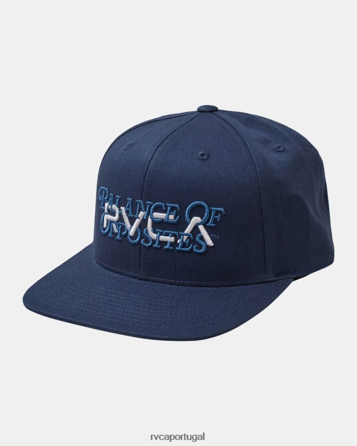 acessórios RVCA homens chapéu snapback de grande equilíbrio azul temperamental N00F2H57