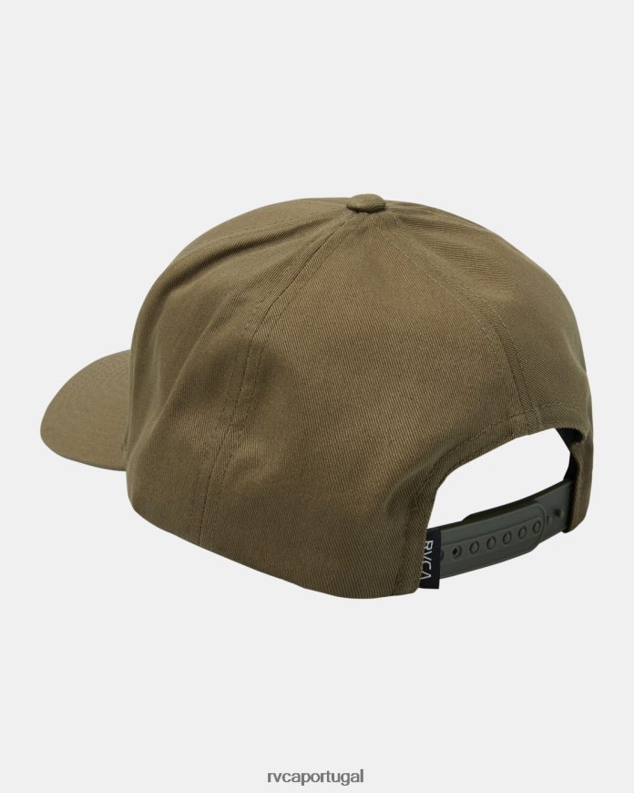 acessórios RVCA homens chapéu snapback de plataforma madeira N00F2H427