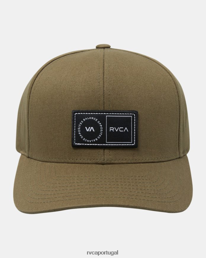 acessórios RVCA homens chapéu snapback de plataforma madeira N00F2H427