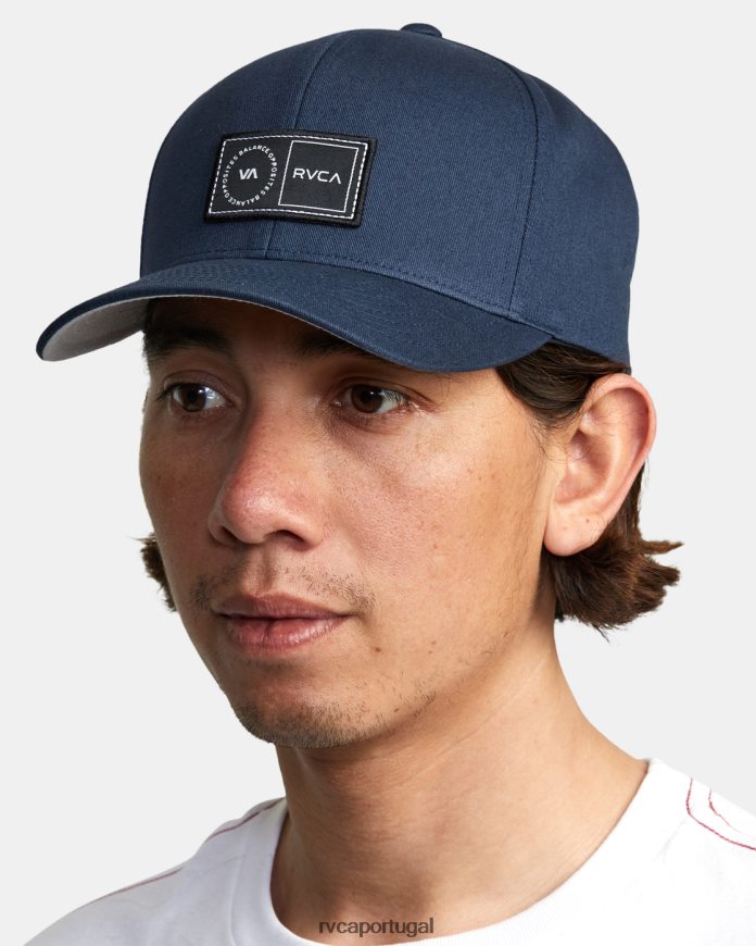 acessórios RVCA homens chapéu snapback de plataforma marinha da meia-noite N00F2H347