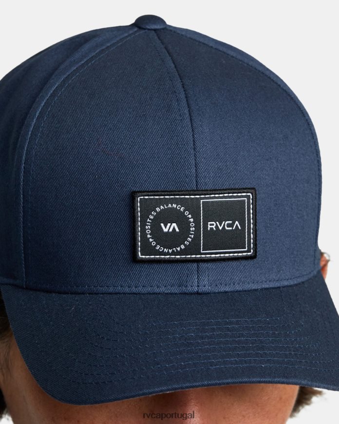 acessórios RVCA homens chapéu snapback de plataforma marinha da meia-noite N00F2H347