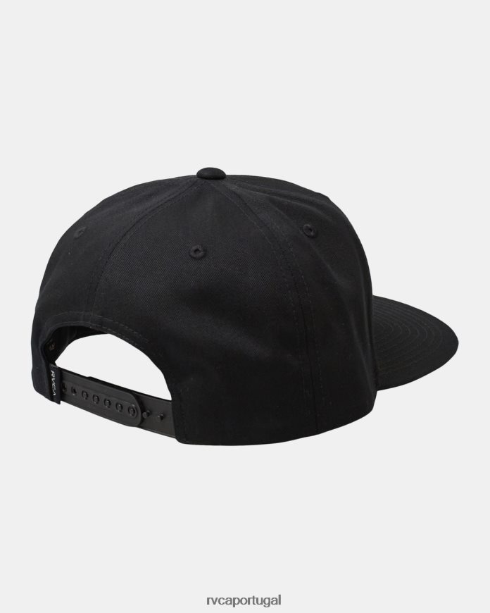 acessórios RVCA homens chapéu snapback do trato preto N00F2H40
