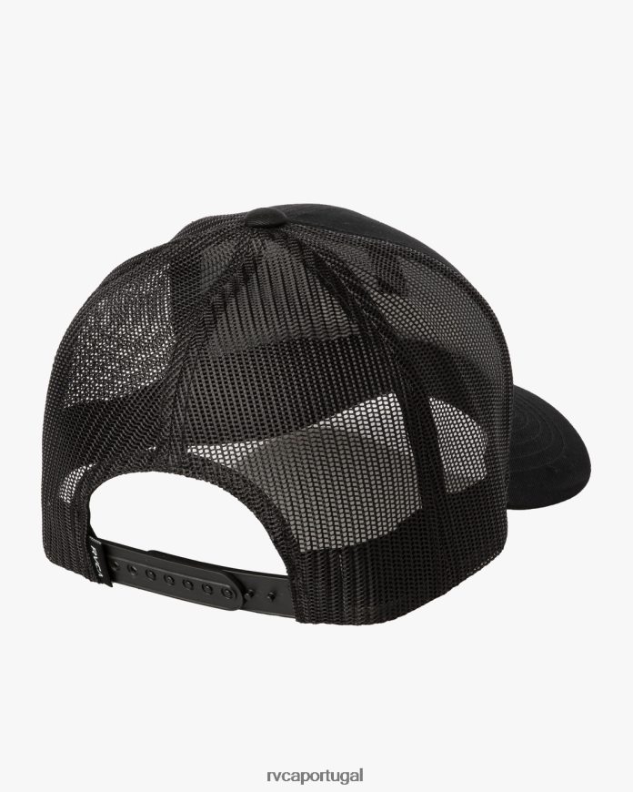 acessórios RVCA homens chapéu ticket trucker iii Preto Preto N00F2H602