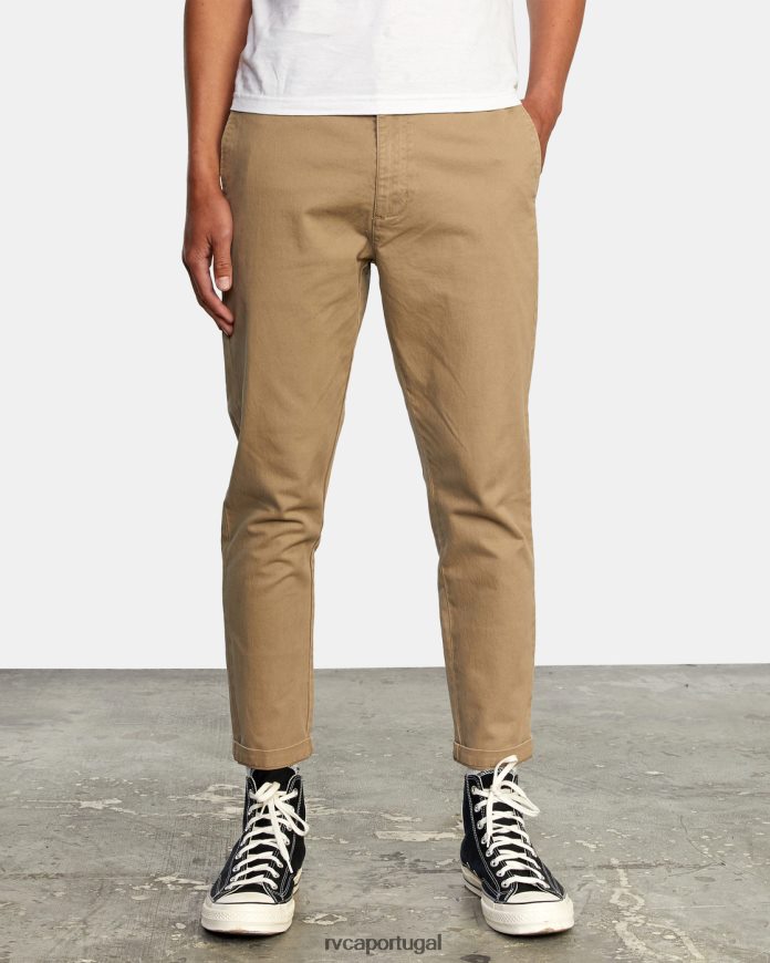 roupas RVCA homens calça de carona madeira N00F2H915
